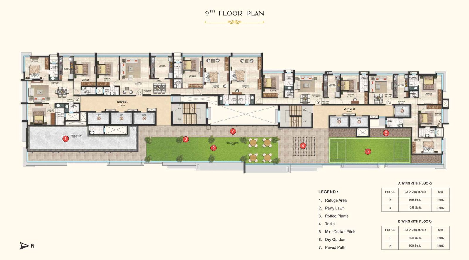 Ajmera-Shringaar-9th-Floor-Plan